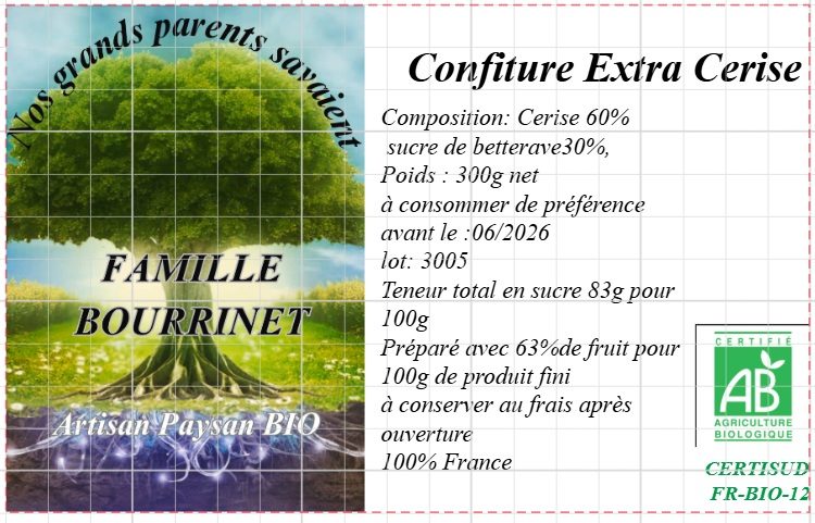 Confiture extra cerise