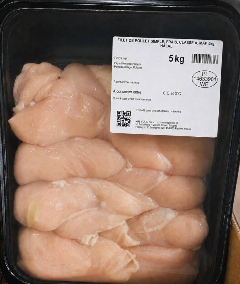 Rappel Consommateur – Détail Filet de Poulet KPS FOOD / ETM
