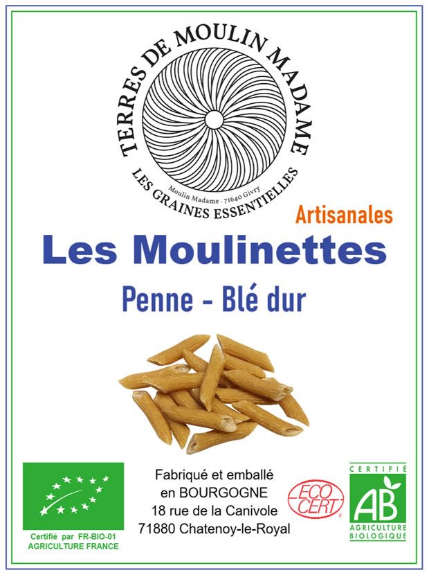 Rappel Consommateur – Détail Penne blé dur Les Moulinettes
