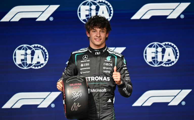 Antonelli obtient la pole position au Grand Prix de Belgique de F1