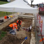 Découverte d&rsquo;un site archéologique à Soissons, avenue de Paris, par des chercheurs locaux.