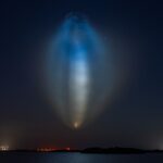 SpaceX launch produces colorful &lsquo;jellyfish&rsquo; effect visible in night sky