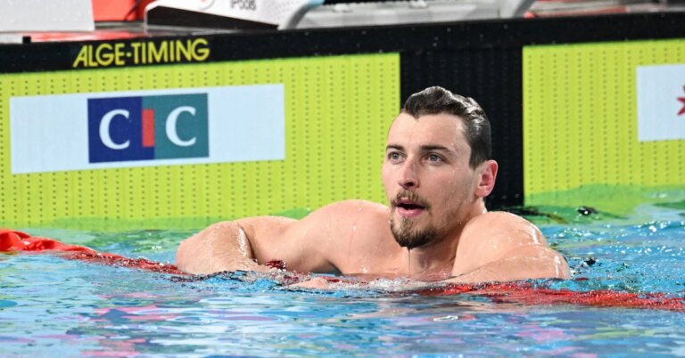 Maxime Grousset, nageur français, annonce son retour à l’entraînement après une pause.
