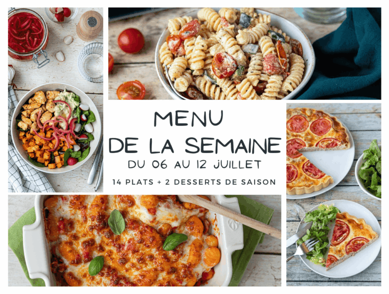 Menu de la semaine : Plats typiques et spécialités locales du secteur alimentaire