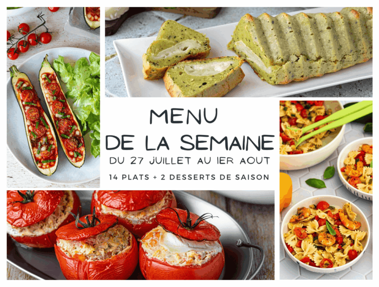 Menu de la semaine : plats variés proposés par les cantines scolaires en France