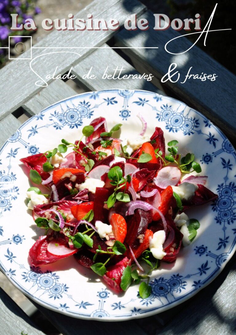 Salade de betteraves rouges et fraises avec gorgonzola crémeux : une recette saine et originale