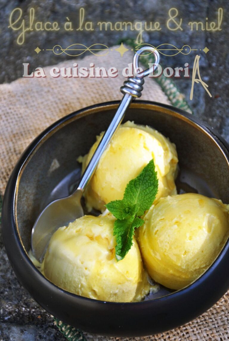 Glace maison à la mangue et miel : une recette simple et saine pour l’été