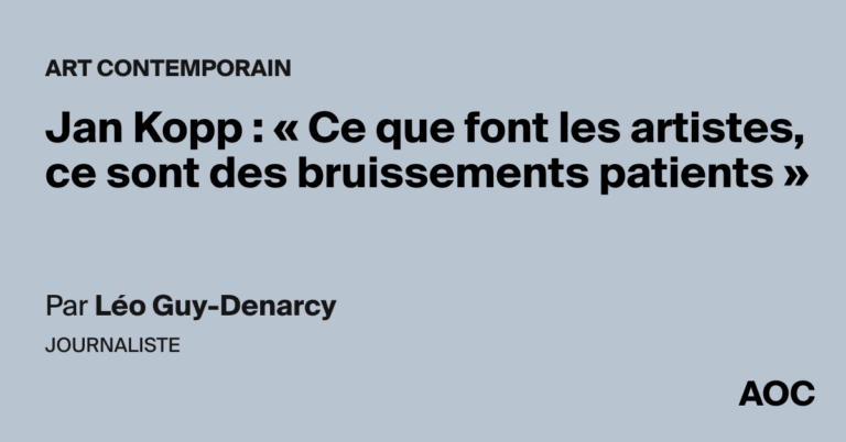 Jan Kopp souligne l’importance des œuvres artistiques dans la patience créative.