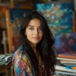 Nadia Khemir, artiste et auteure, explore la culture contemporaine à travers son œuvre.