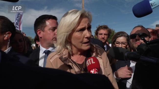 Marine Le Pen explique sa campagne présidentielle sans bracelet électronique malgré ses condamnations.