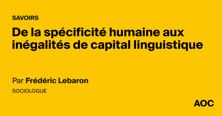 Inégalités de capital linguistique : analyse des spécificités humaines en France.