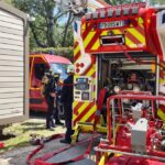 Les pompiers s&rsquo;entraînent aux interventions face aux incendies à Marina Plage, Vitrolles