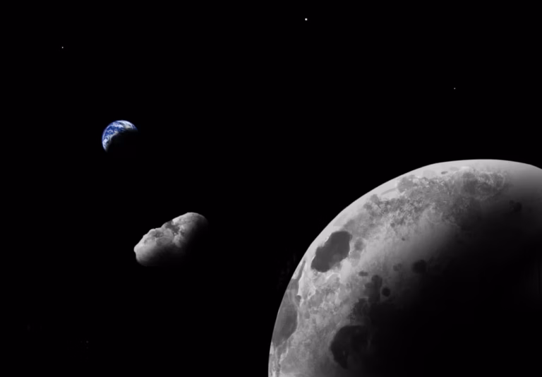Sonde chinoise atteint un astéroïde, potentiellement fragment de la Lune, après 400 jours de voyage.