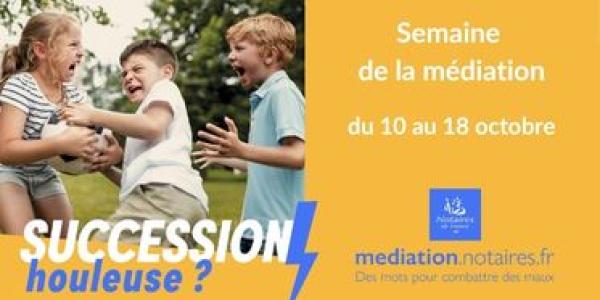 Semaine de la médiation du 10 au 18 octobre : initiatives des institutions pour résoudre les conflits.