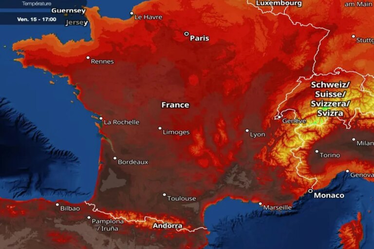 Canicule : 6 régions françaises attendent des températures jusqu’à 41°C dès mardi.