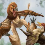 Un dinosaure à quatre ailes pourrait avoir menacé les premières espèces d&rsquo;oiseaux.