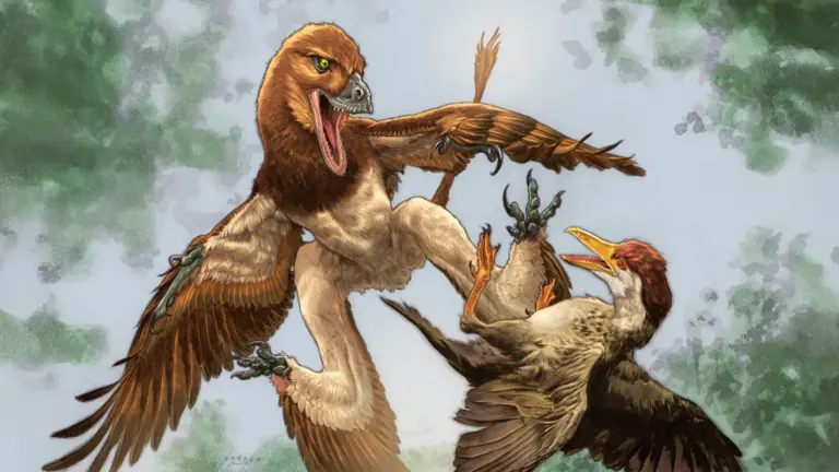 Un dinosaure à quatre ailes pourrait avoir menacé les premières espèces d’oiseaux.