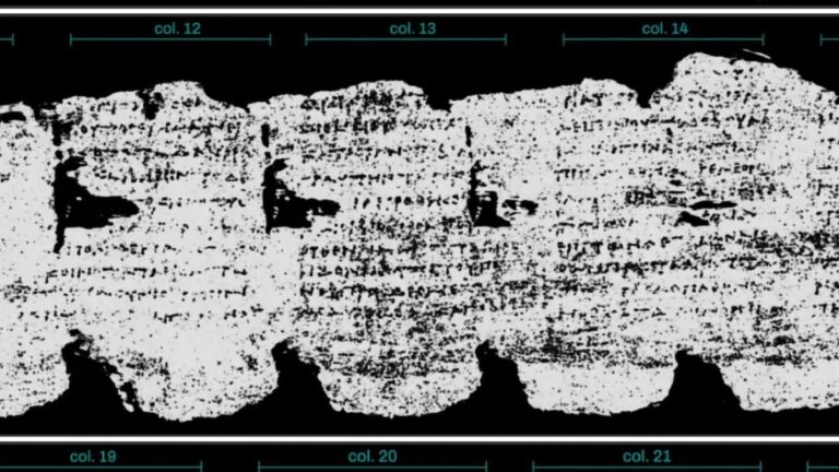 Des manuscrits enfouis par le Vésuve déchiffrés grâce à l’intelligence artificielle.