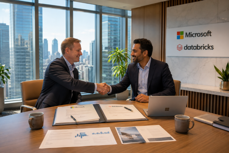Partenariat entre Microsoft et Databricks pour renforcer l’IA dans les entreprises.