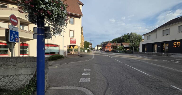 Sierentz : mise en place de ralentisseurs et rétrécissements pour apaiser le centre-ville.