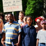Manifestation de soutien à deux collégiens sans abri après rejet de demande d&rsquo;asile à Ingersheim