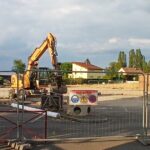 Travaux de rénovation au groupe scolaire de Herrlisheim-près-Colmar en cours.