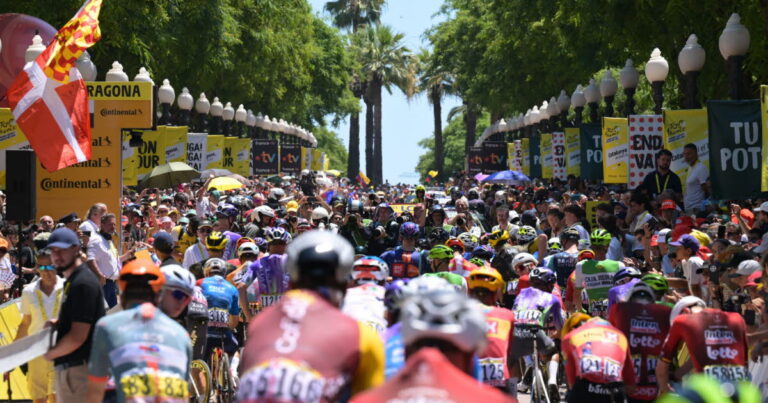 Incendie menace la troisième étape du Tour de France, décision attendue en fin de journée.