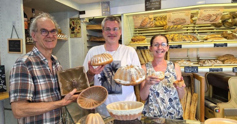 Bergholtz : Les kougelhopfs de Jonas Guiot et Gilles Acker attirent l’attention locale.