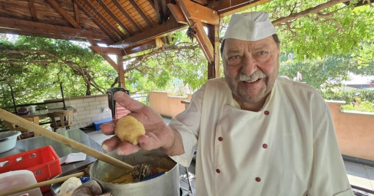 Les Pflutta, recette familiale emblématique de la cuisine de Gilbert Schluraff, mise en avant.