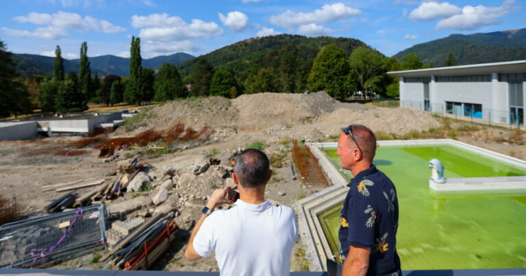 Wesserling : un nouveau centre nautique avec bassin, toboggans et splash pad en projet.