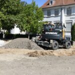 Travaux en cours à l’école élémentaire Saint-Exupéry de Wettolsheim pour améliorer les installations.