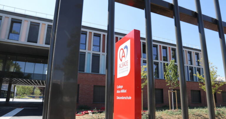Le collège Milliat à Mulhouse achevé après trois ans de travaux, prêt pour l’été.