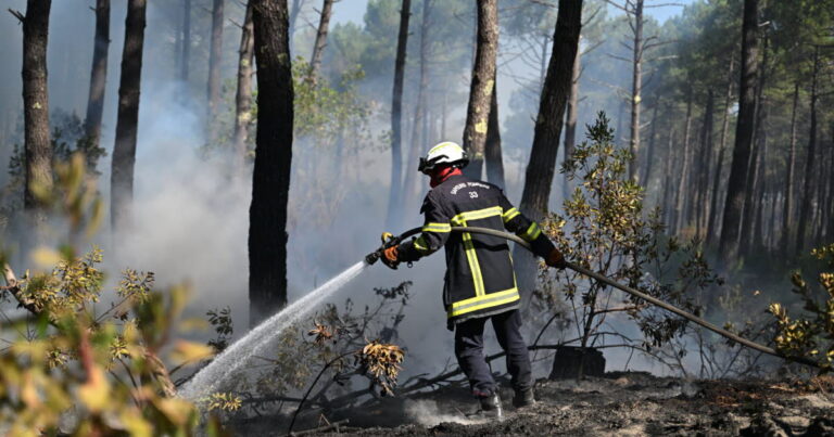 Incendies en Gironde : 60 000 personnes évacuées, feu stabilisé selon les autorités.