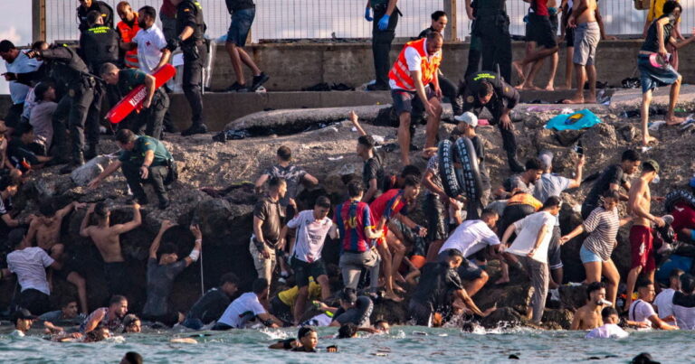 Afflux de migrants à Ceuta : neuf morts lors de tentatives de traversée.