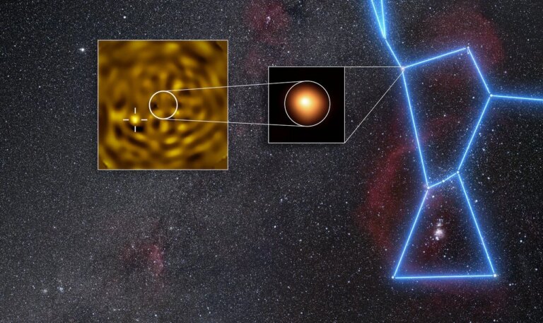 Le VLT confirme l’existence d’un jeune soleil autour de l’étoile Bételgeuse.