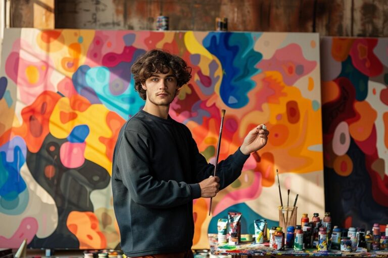 Lorenzo Giannini, artiste moderne italien, suscite un intérêt croissant dans le milieu artistique.