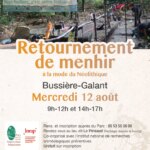 Portes ouvertes : une technique néolithique de retournement de menhir revisitée en France.