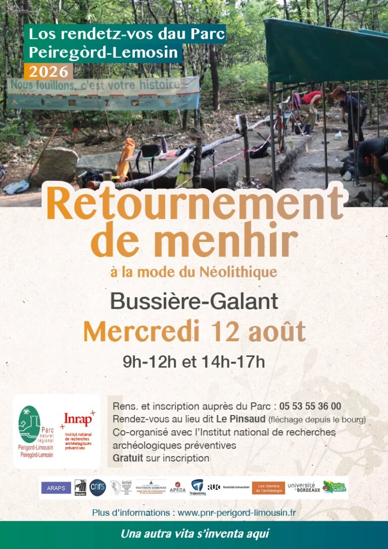 Portes ouvertes : une technique néolithique de retournement de menhir revisitée en France.