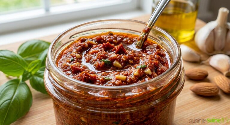Recette de pesto rosso maison : ingrédients et étapes pour une préparation réussie