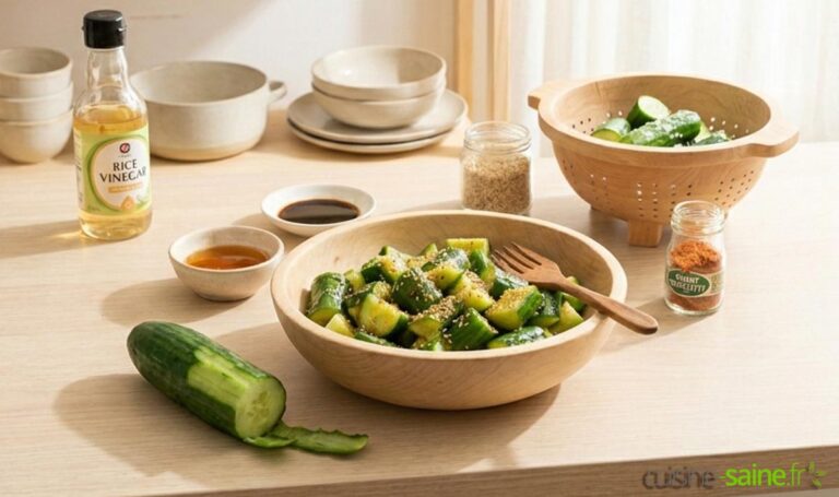 Salade de concombre à l’asiatique : une recette fraîche et croquante pour l’été