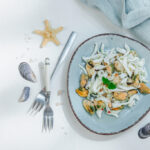 Recette de salade de moules et calamars : un plat méditerranéen riche en saveurs marines