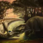 Un fossile de dinosaure révèle les derniers instants d&rsquo;une attaque de T. rex.