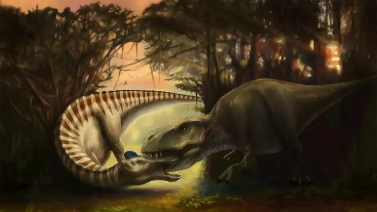 Un fossile de dinosaure révèle les derniers instants d’une attaque de T. rex.