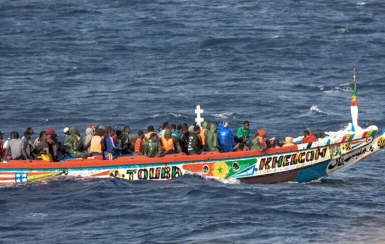 Interception de 102 Sénégalais par les garde-côtes mauritaniens en mer.