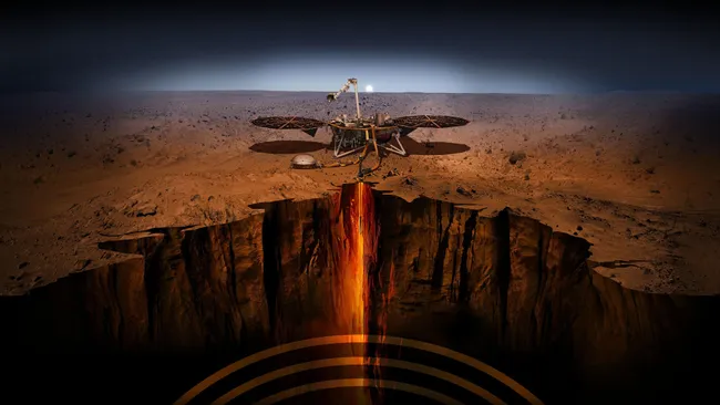 Mars révèle des océans de magma interconnectés sous sa croûte, selon InSight.