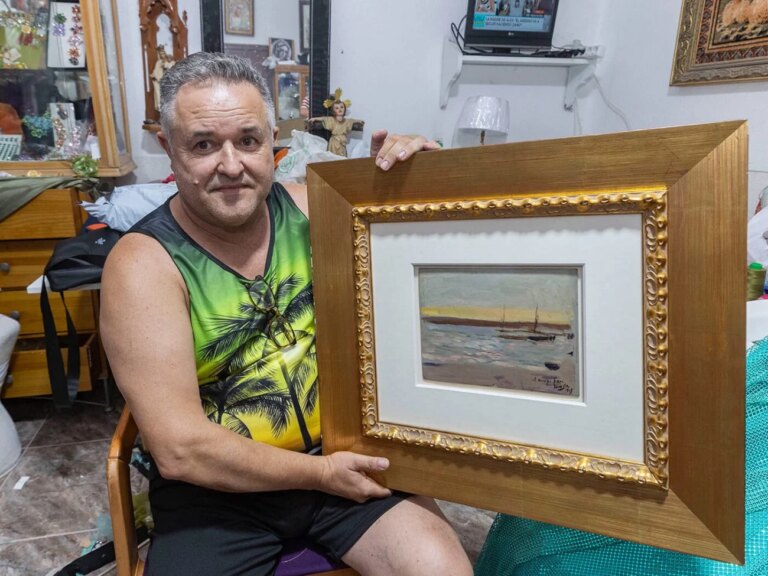 Un touriste à Séville récupère un tableau de Joaquín Sorolla abandonné dans la rue.