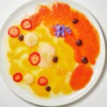 Alexander Calder inspire Alain Passard pour une recette estivale de légumes frais.