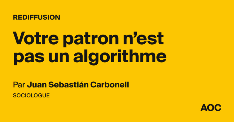 Votre patron n’est pas un algorithme : l’importance de l’humain dans la gestion d’entreprise.