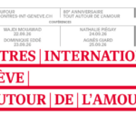 Rencontres Internationales de Genève 2026 : débats sur l&rsquo;amour et ses implications sociétales