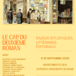 Le cap du deuxième roman : enjeux littéraires et stylistiques à la Sapienza Université de Rome.